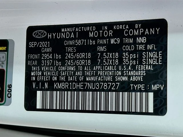 Certified Used 2022 White Hyundai SE image 26
