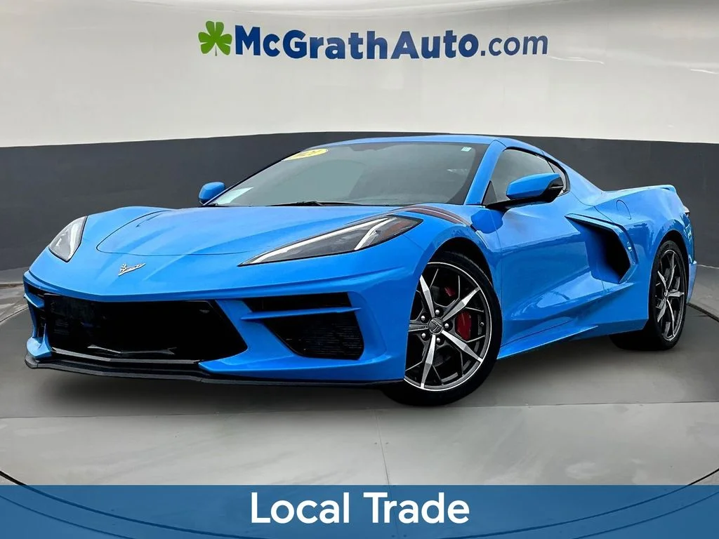 Used 2021 Blue Chevrolet Stingray image 3