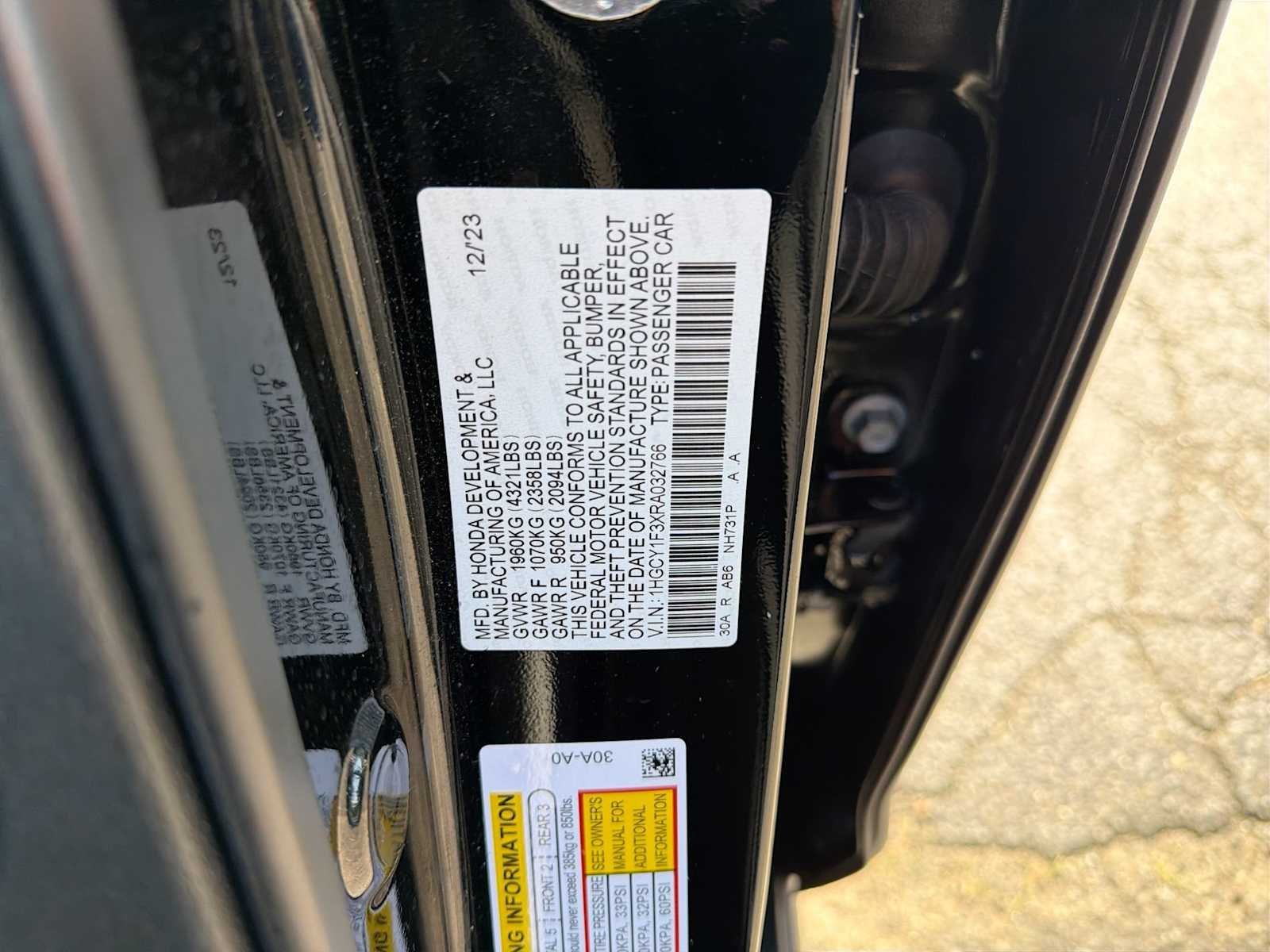 Certified Used 2024 Crystal Black Pearl Honda EX image 35