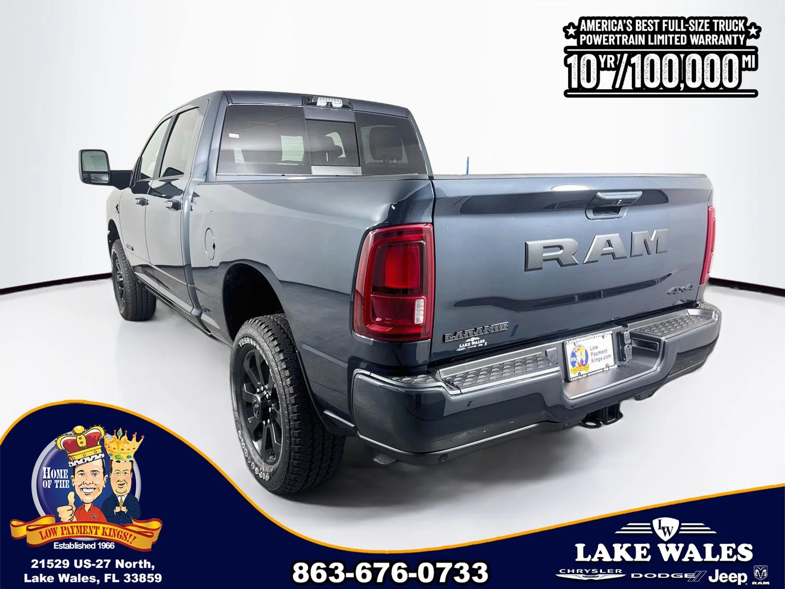 New 2026 Forged Blue Metallic Exterior Paint RAM Laramie image 5