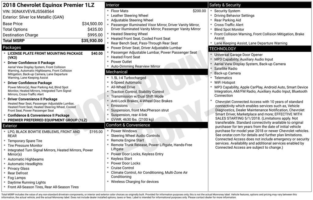 2018 Chevrolet Equinox Premier - Photo 43