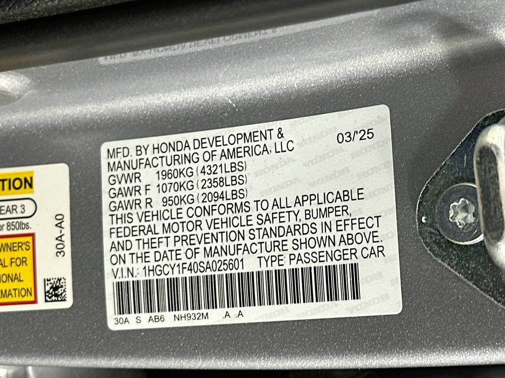 2025 Honda Accord SE - Photo 64