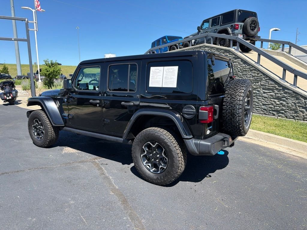 Used 2021 Black Jeep Unlimited Rubicon 4xe image 5
