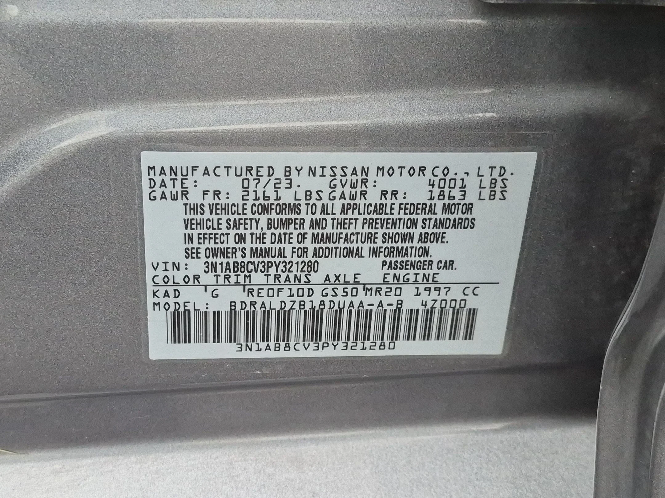 Used 2023 Gun Metallic Nissan SV image 30