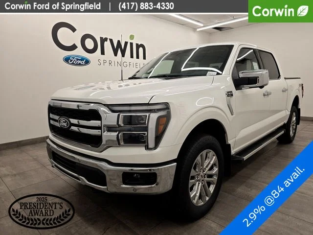 New 2026 Star White Metallic Tri-Coat Ford Lariat® image 1