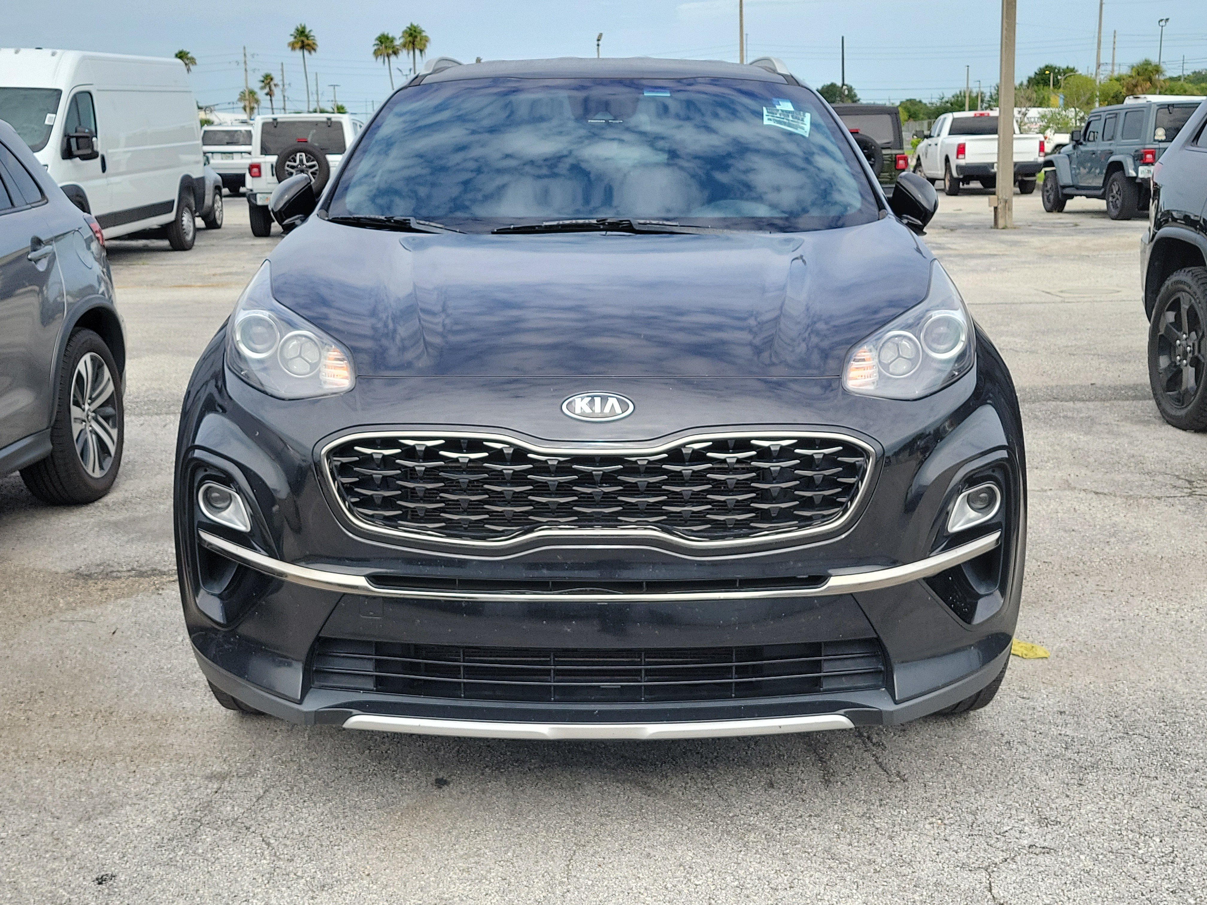 Used 2021 Black Cherry Kia S image 1