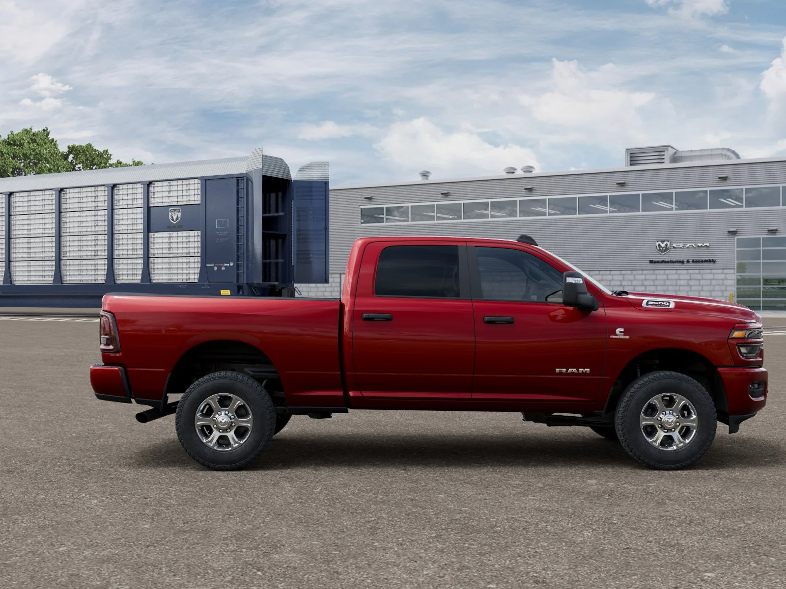 New 2027 Molten Red Pearl-Coat Exterior Paint RAM Big Horn image 12