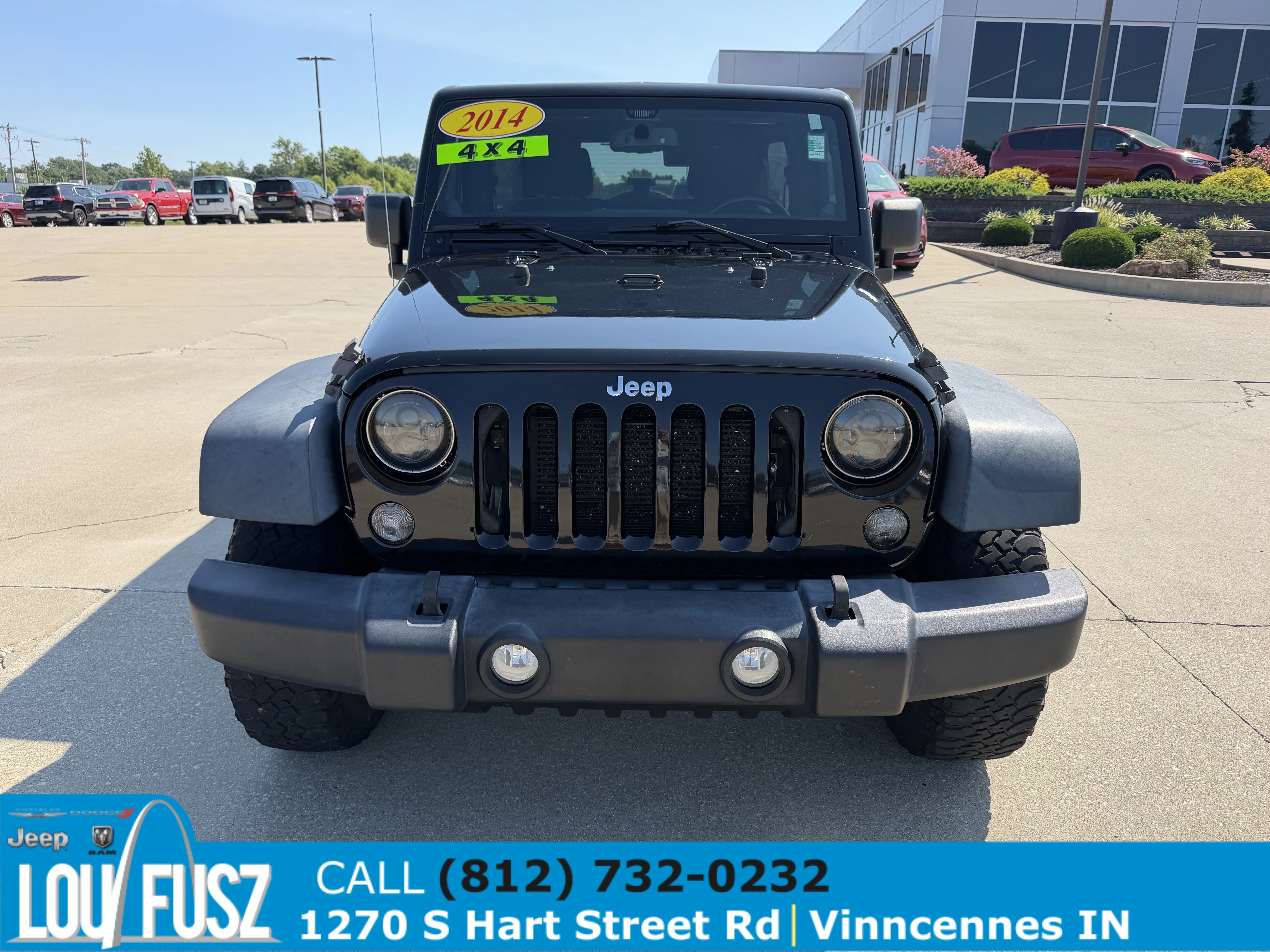 Used 2014 Jeep Wrangler Unlimited Sport with VIN 1C4BJWDG7EL115426 for sale in Vincennes, IN