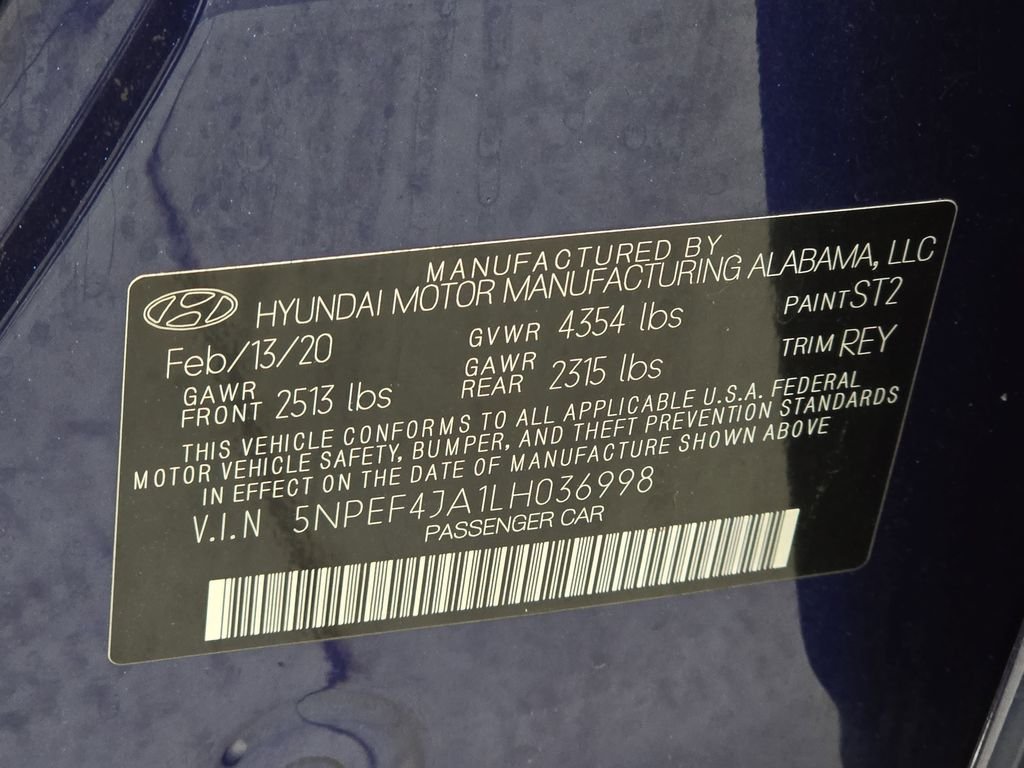 Used 2020 Blue Hyundai SEL image 35