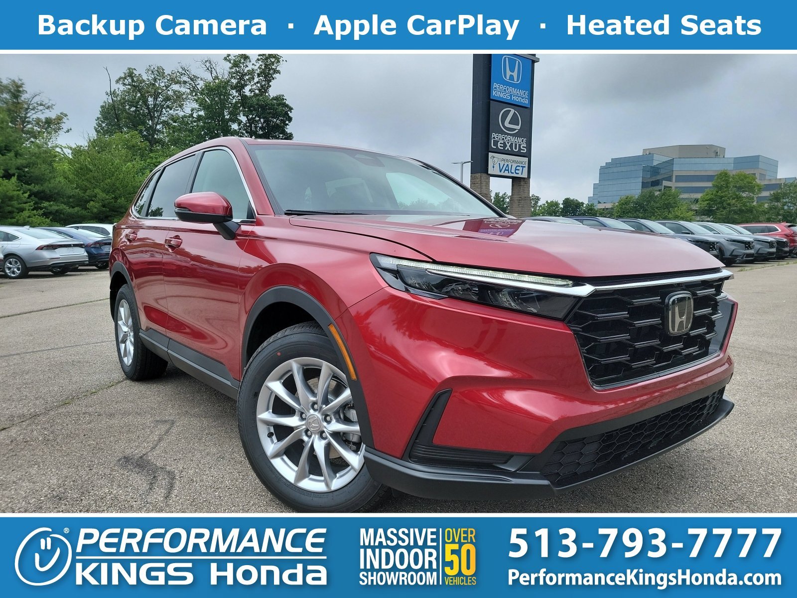 New 2026 Radiant Red Metallic Honda EX image 1