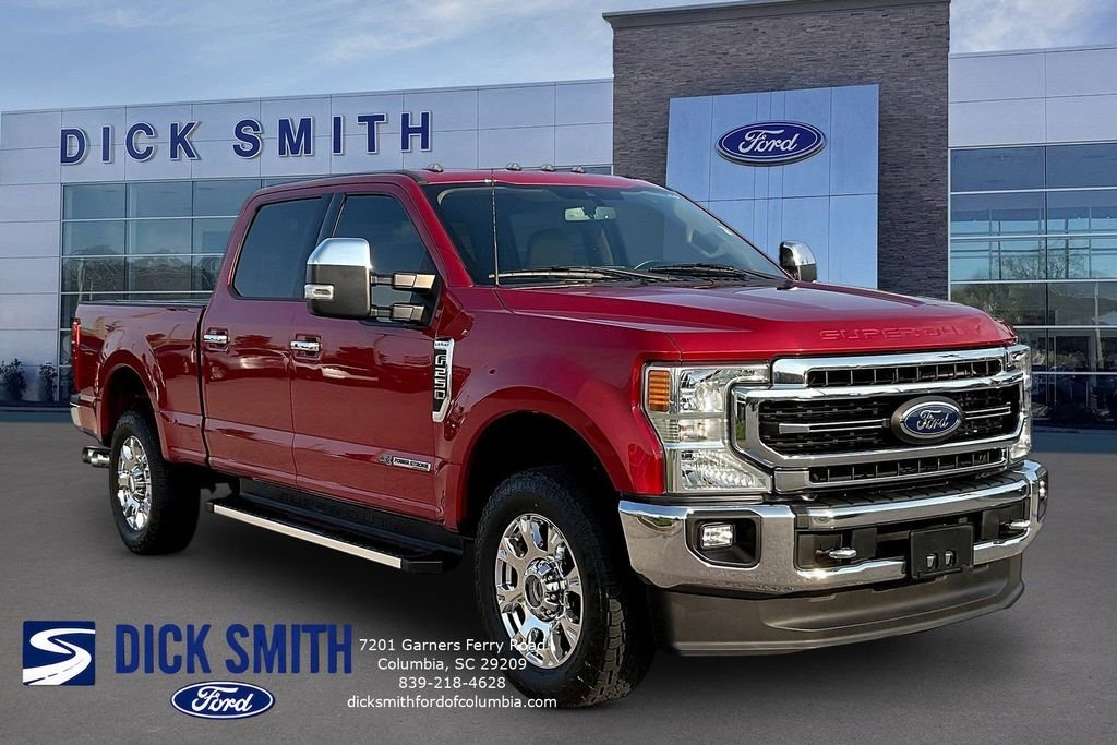 Certified Used 2022 Red Metallic Ford Lariat image 3