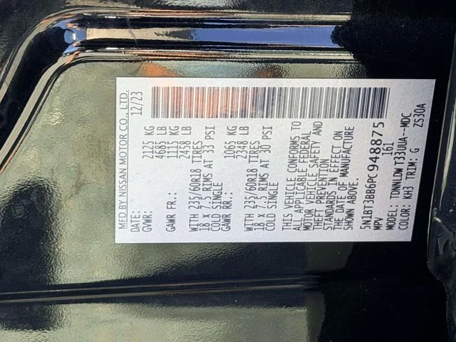 Used 2023 Black Nissan SV image 25