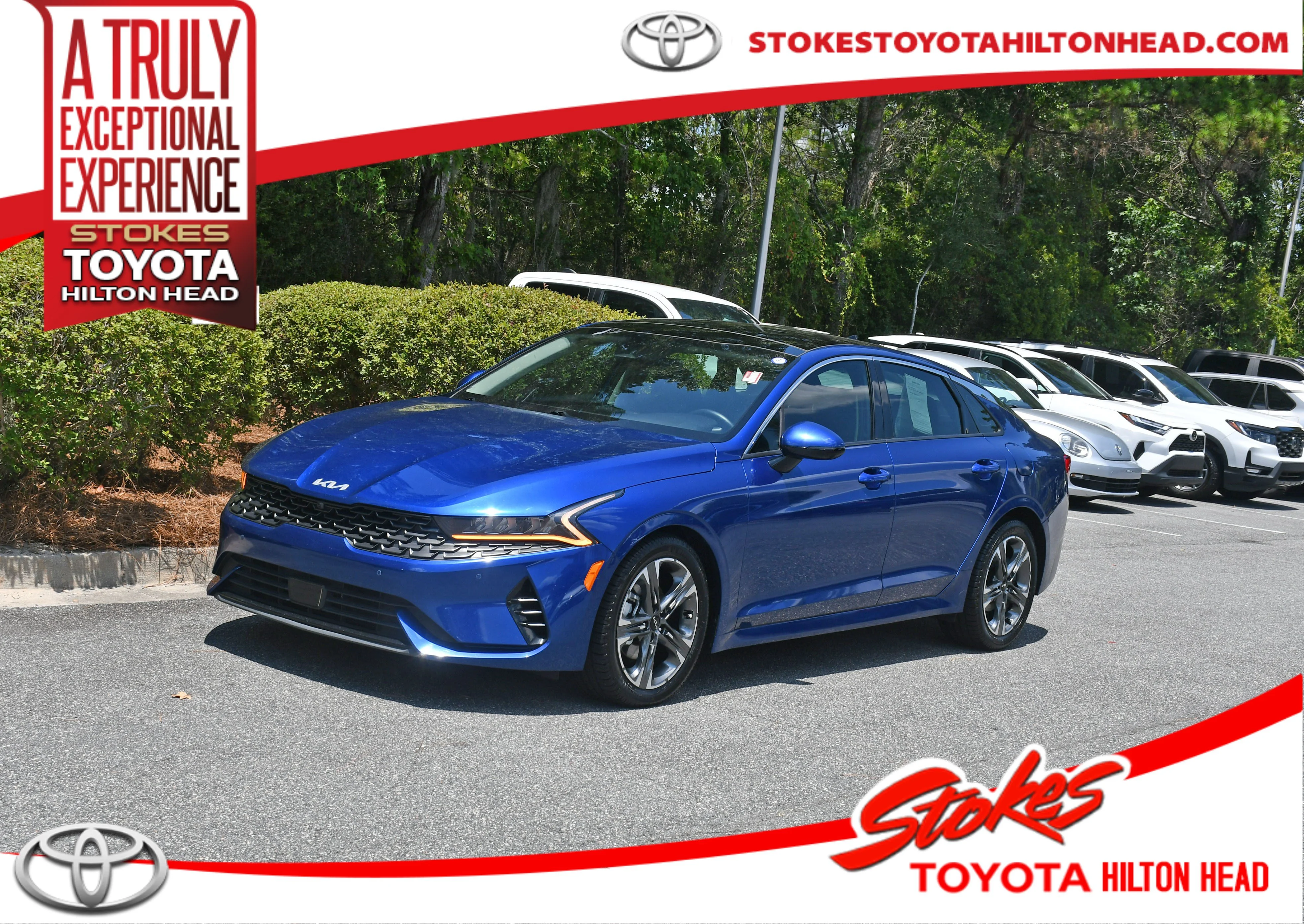 Used 2022 Blue Kia EX image 1
