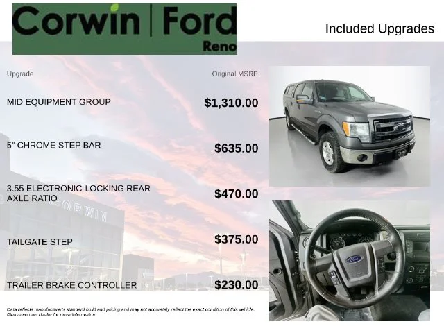 Used 2013 Sterling Gray Metallic Ford XLT image 3