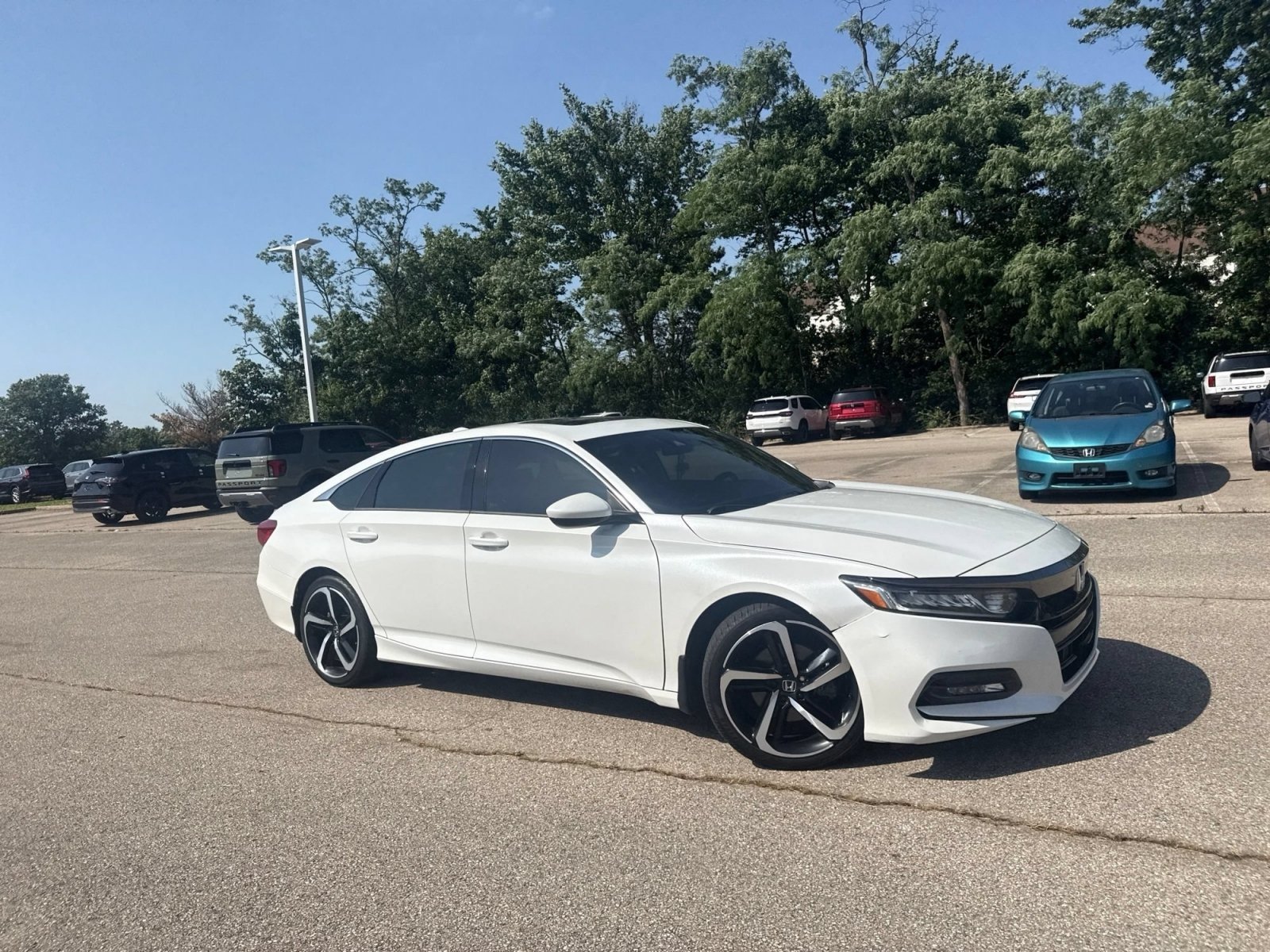 Used 2019 Platinum White Pearl Honda Sport 2.0T image 19