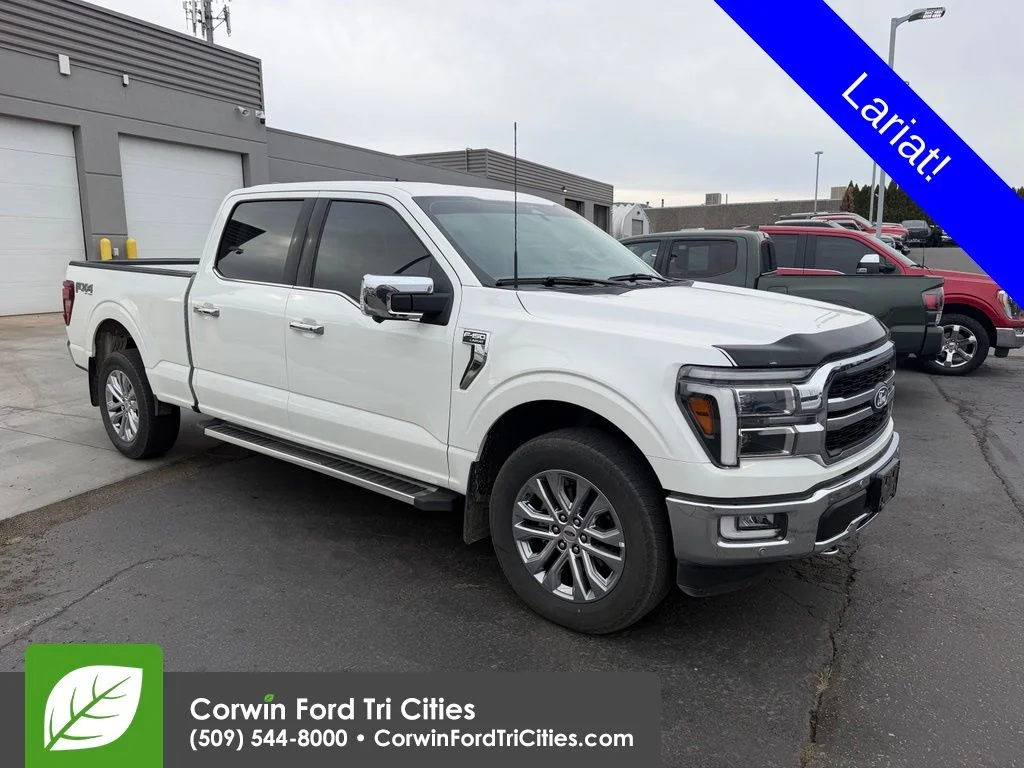 Certified Used 2024 White Metallic Ford Lariat image 1
