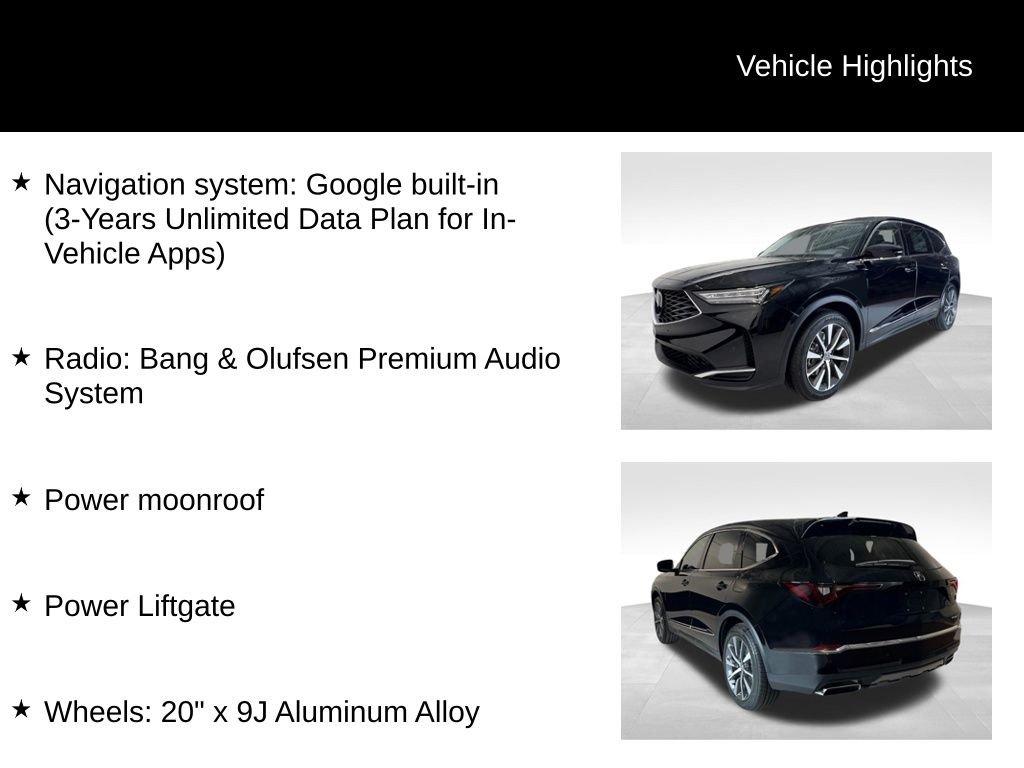 New 2026 Majestic Black Pearl Acura w/Technology Package image 5