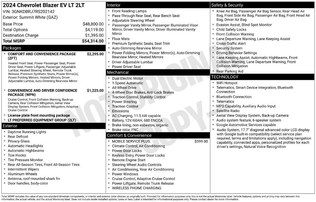 Used 2024 White Chevrolet LT image 10