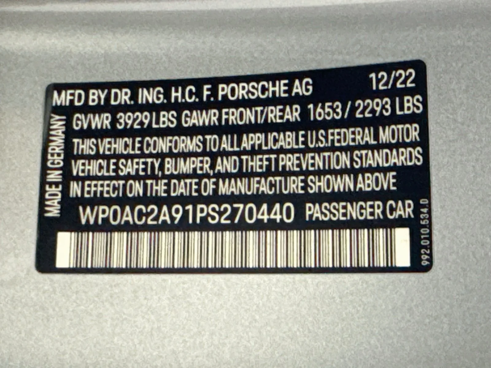 Certified Used 2023 Gt Silver Metallic Porsche GT3 image 24