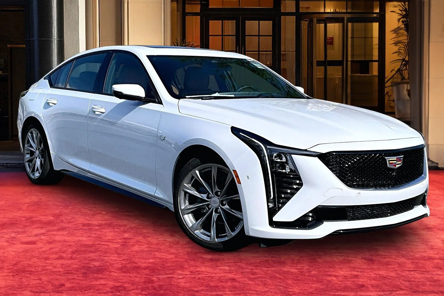 New 2026 Vibrant White Tricoat Cadillac Sport image 2