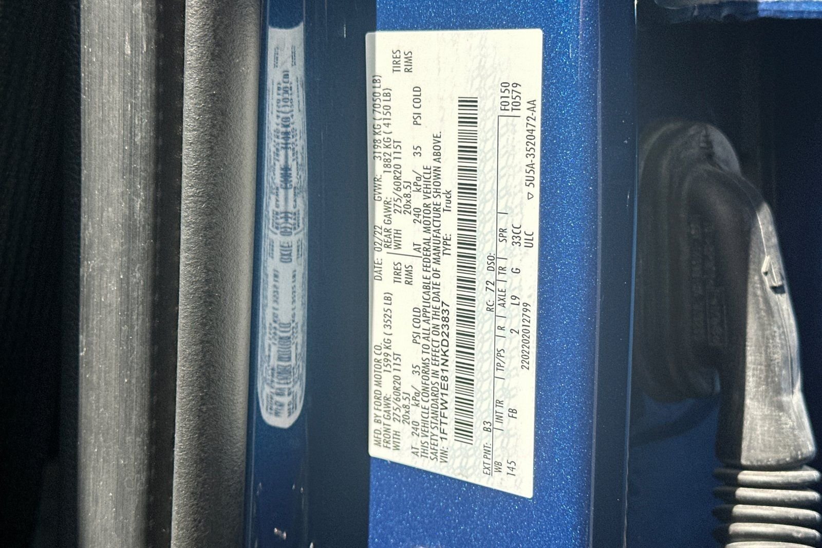 Used 2022 Blue Ford XLT image 33