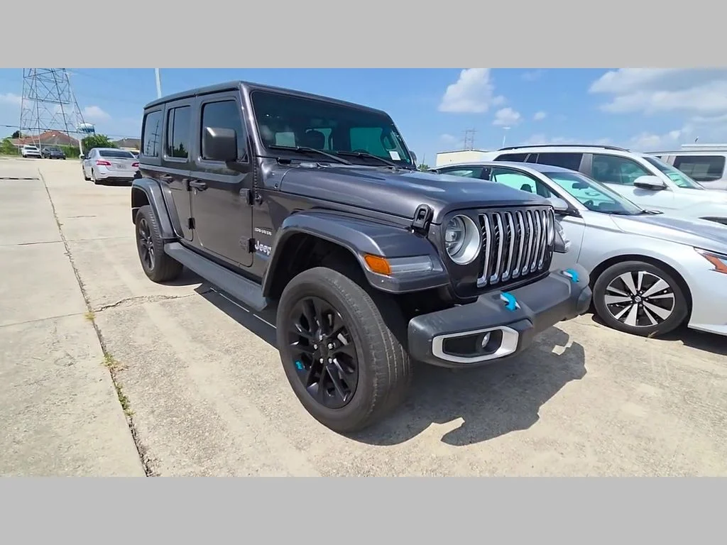 Certified Used 2022 Gray Jeep Unlimited Sahara 4xe image 49