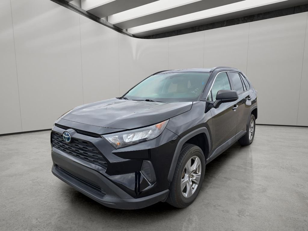 Used 2022 Midnight Black Metallic Toyota Hybrid LE image 1