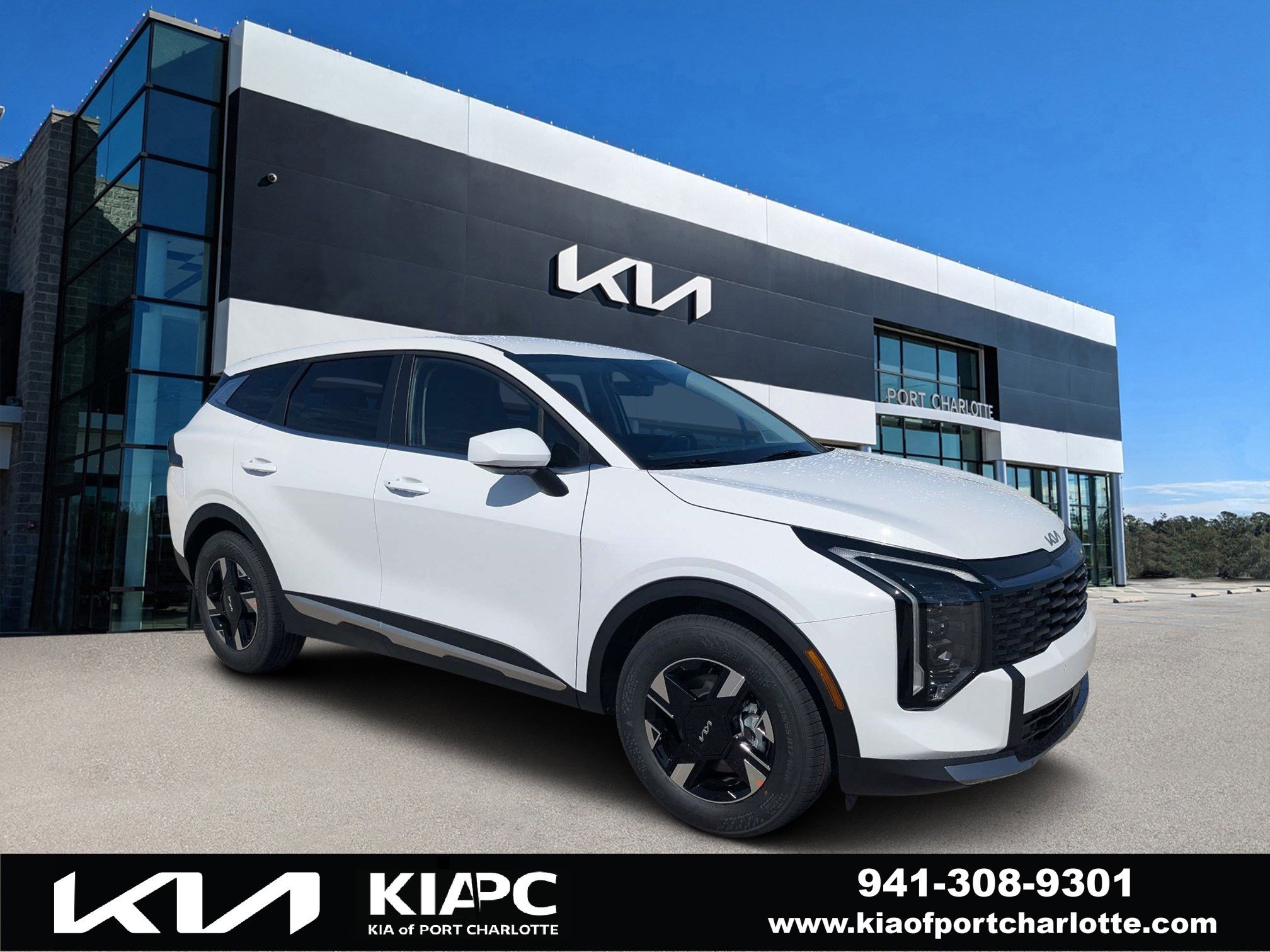 New 2026 Glacial White Pearl Kia LX image 1