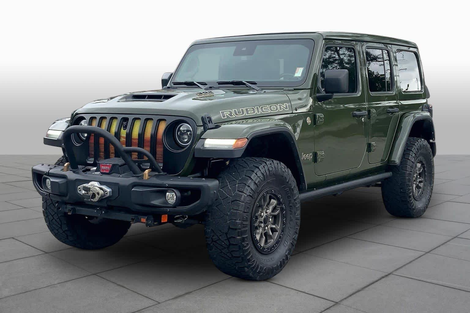 Used 2021 Sarge Green Clearcoat Jeep Unlimited Rubicon 392 image 2