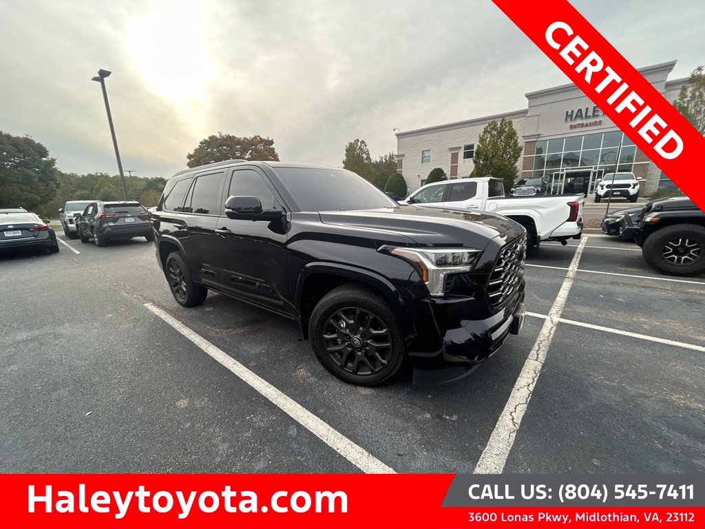 Certified Used 2025 Black Toyota Platinum image 1