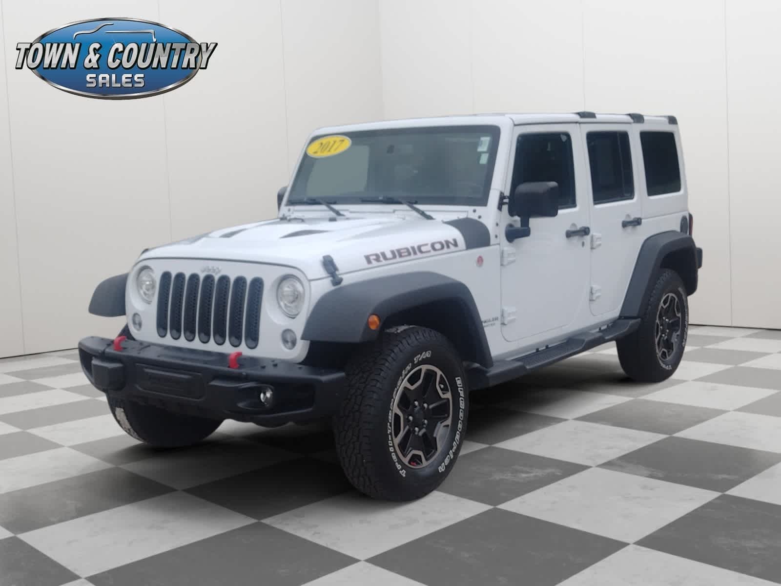 Used 2017 Bright White Clearcoat Jeep Rubicon Hard Rock image 3