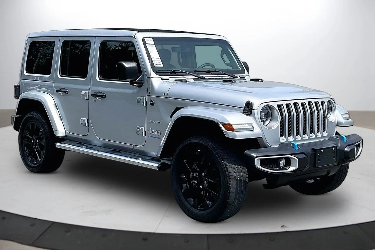 Certified Used 2023 Silver Jeep Sahara 4xe image 2