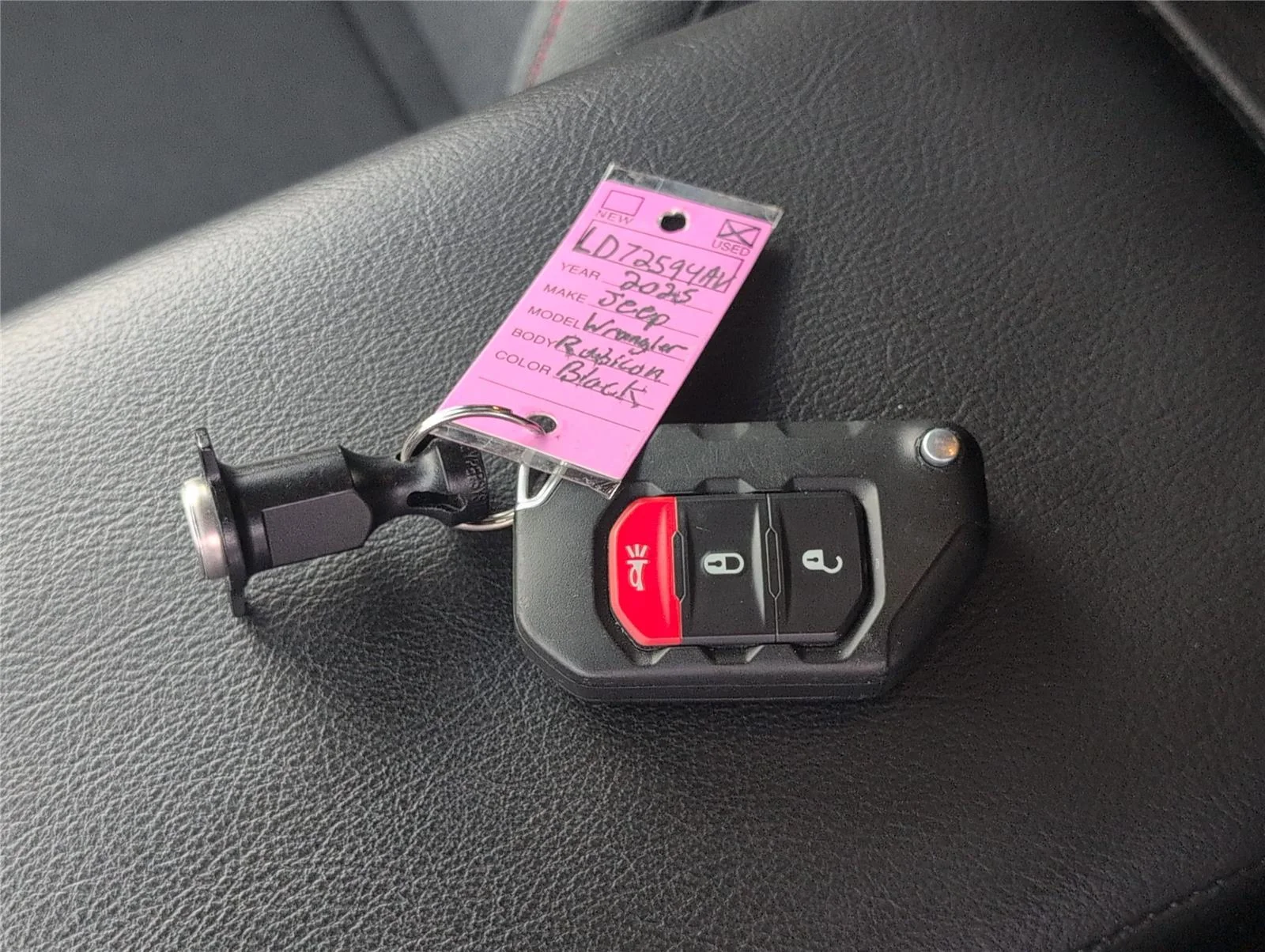 Used 2025 Black Clearcoat Jeep Rubicon image 12