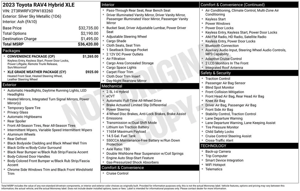 Used 2023 Silver Toyota XLE image 5