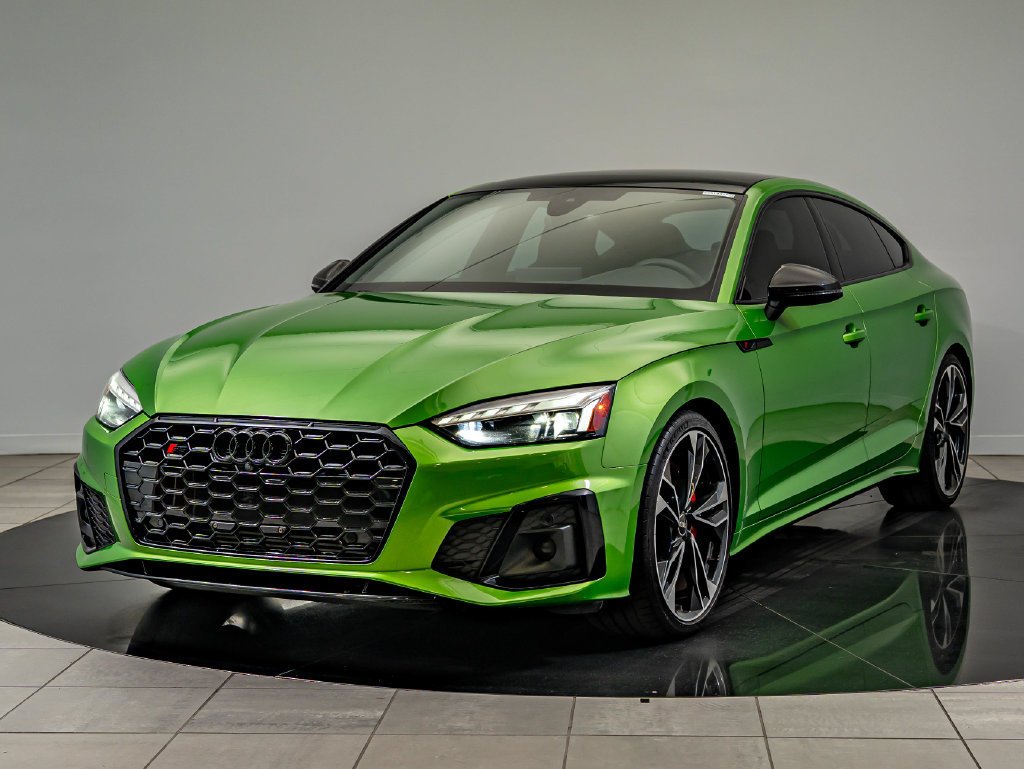 Used 2023 Java Green Metallic Audi Premium Plus image 1
