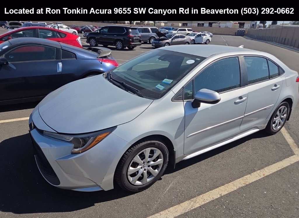 Used 2021 Classic Silver Metallic Toyota LE image 7