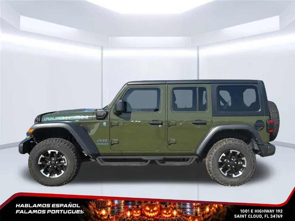 Used 2024 Green Jeep Rubicon 4xe image 3