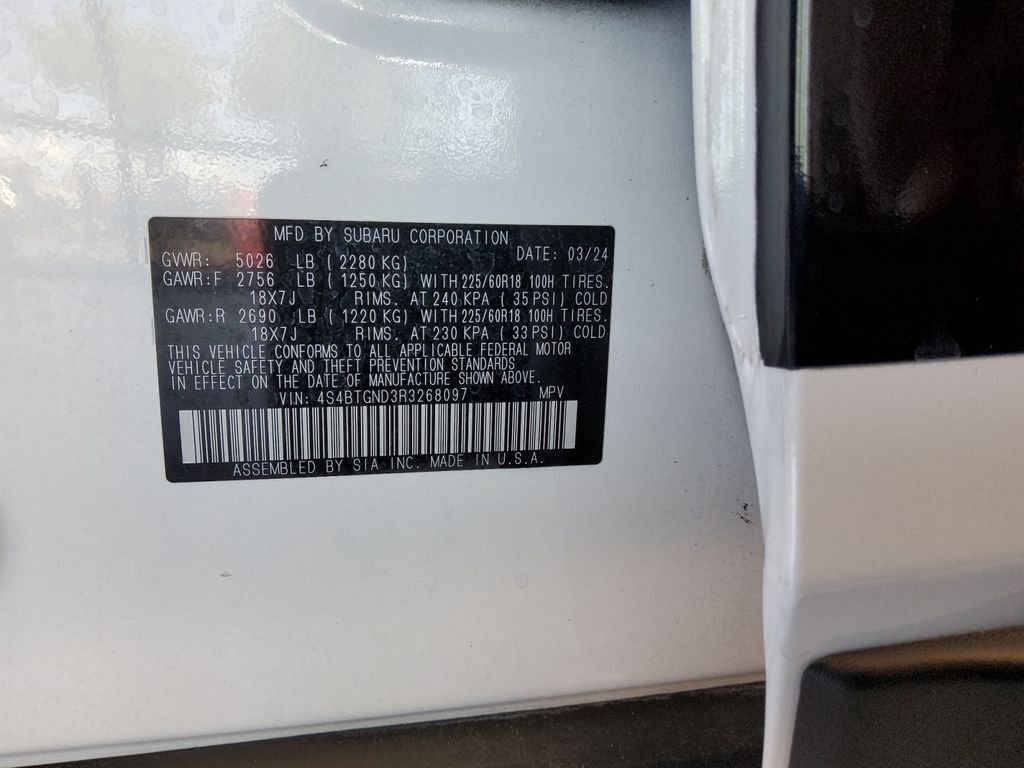 Used 2024 White Subaru Limited XT image 20