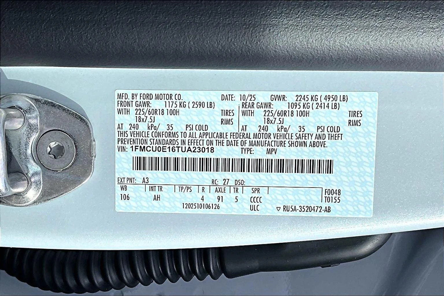 New 2026 Space Silver Metallic Ford PHEV image 12