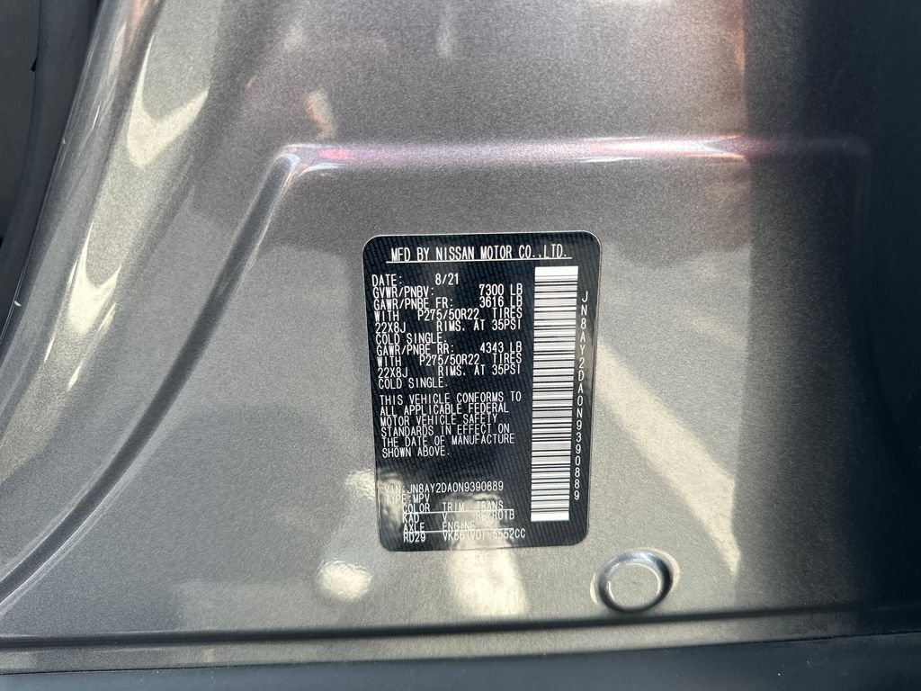 Used 2022 Gray Nissan Platinum image 27