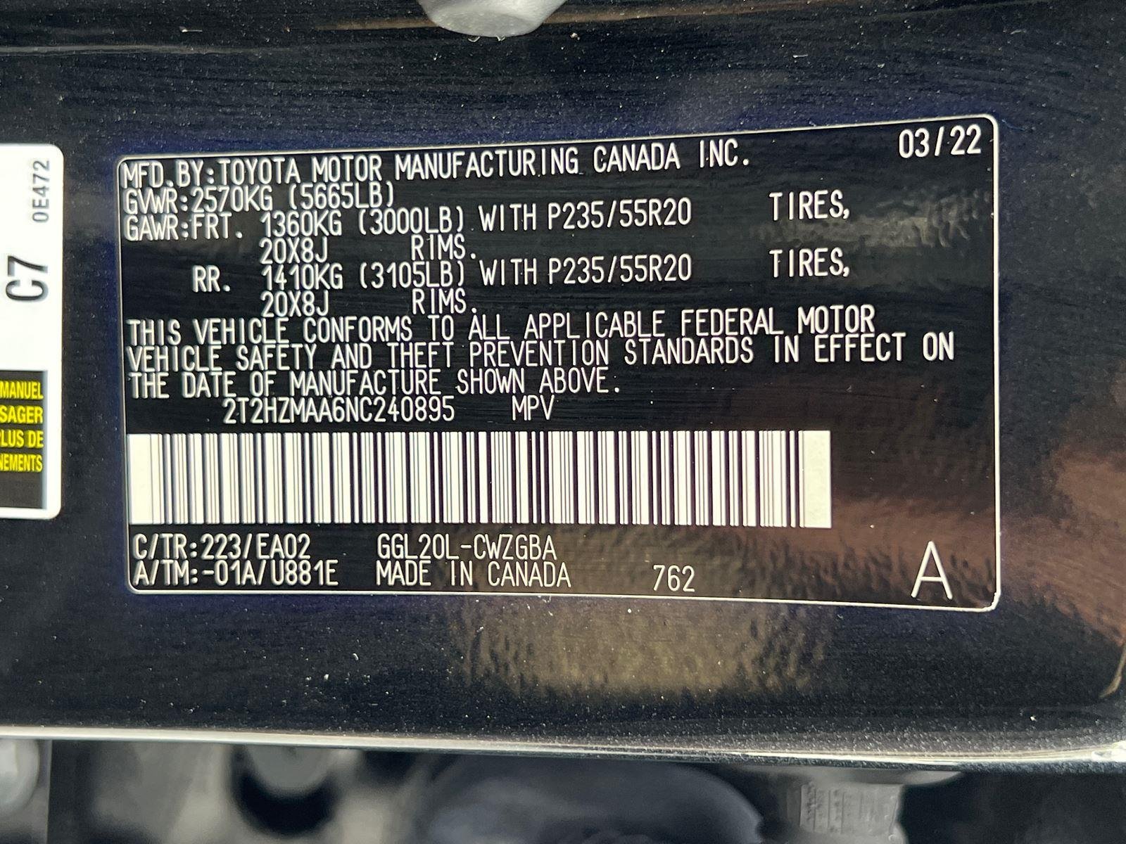 Certified Used 2022 Caviar Lexus 350 image 35
