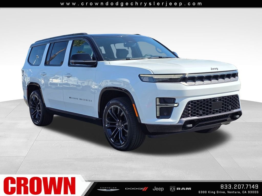 New 2026 Bright White Clear-Coat Exterior Paint Jeep Summit Obsidian image 3