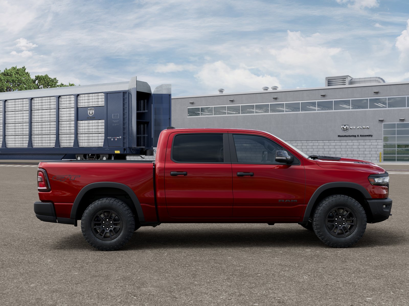 New 2026 Molten Red Pearl-Coat Exterior Paint RAM REBEL image 12