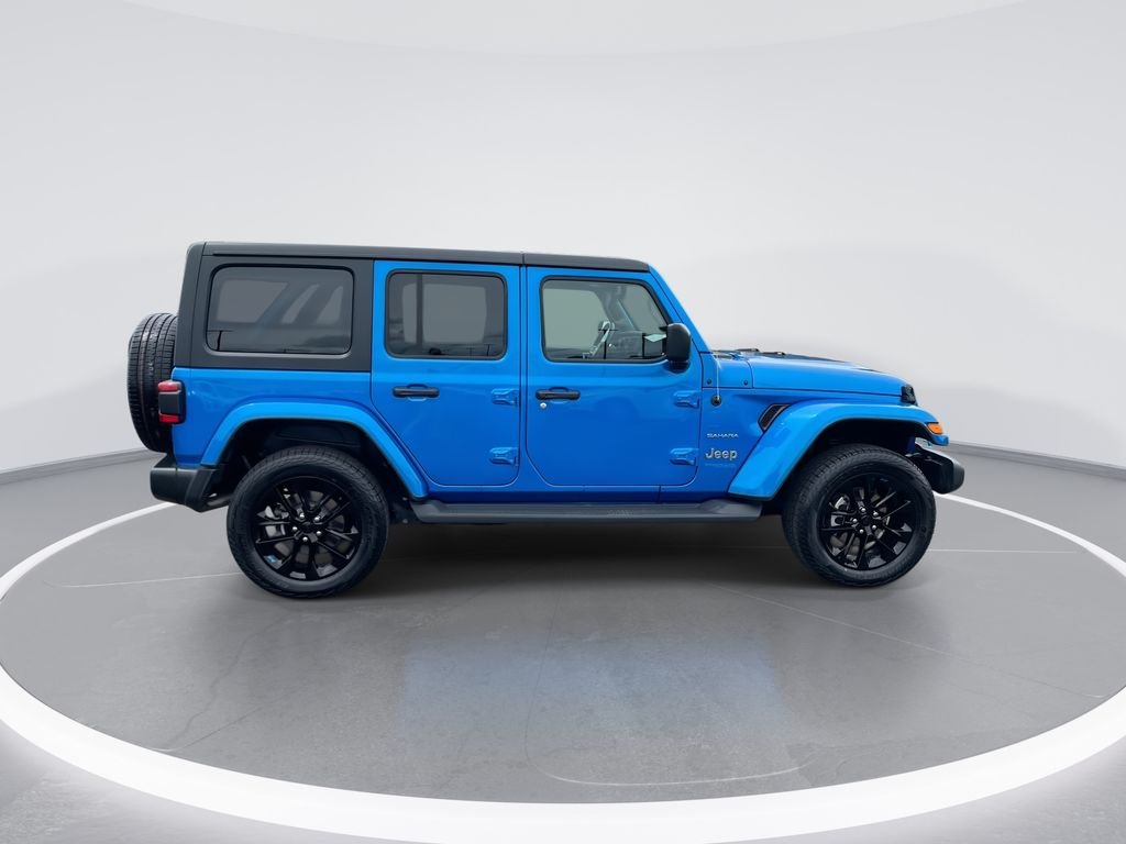 Used 2022 Blue Jeep Unlimited Sahara 4xe image 9