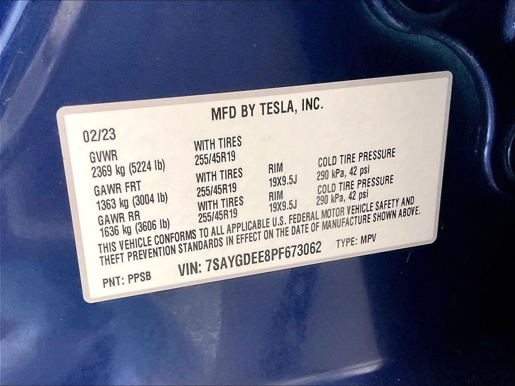 Used 2023 Blue Tesla Long Range image 36