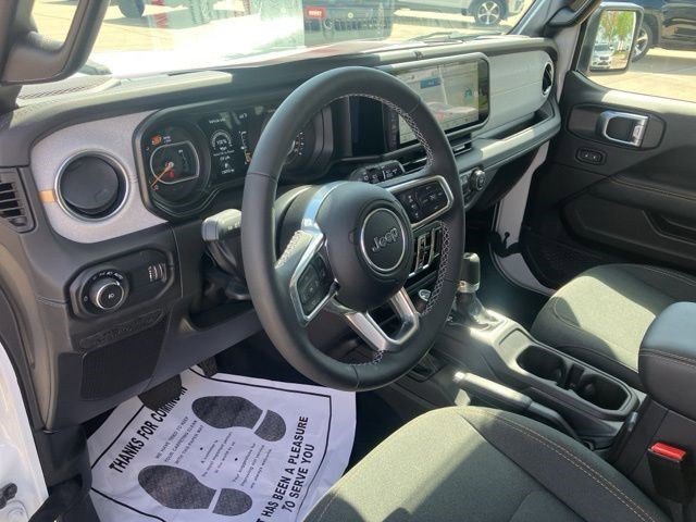 Certified Used 2025 Bright White Clearcoat Jeep Sahara image 13