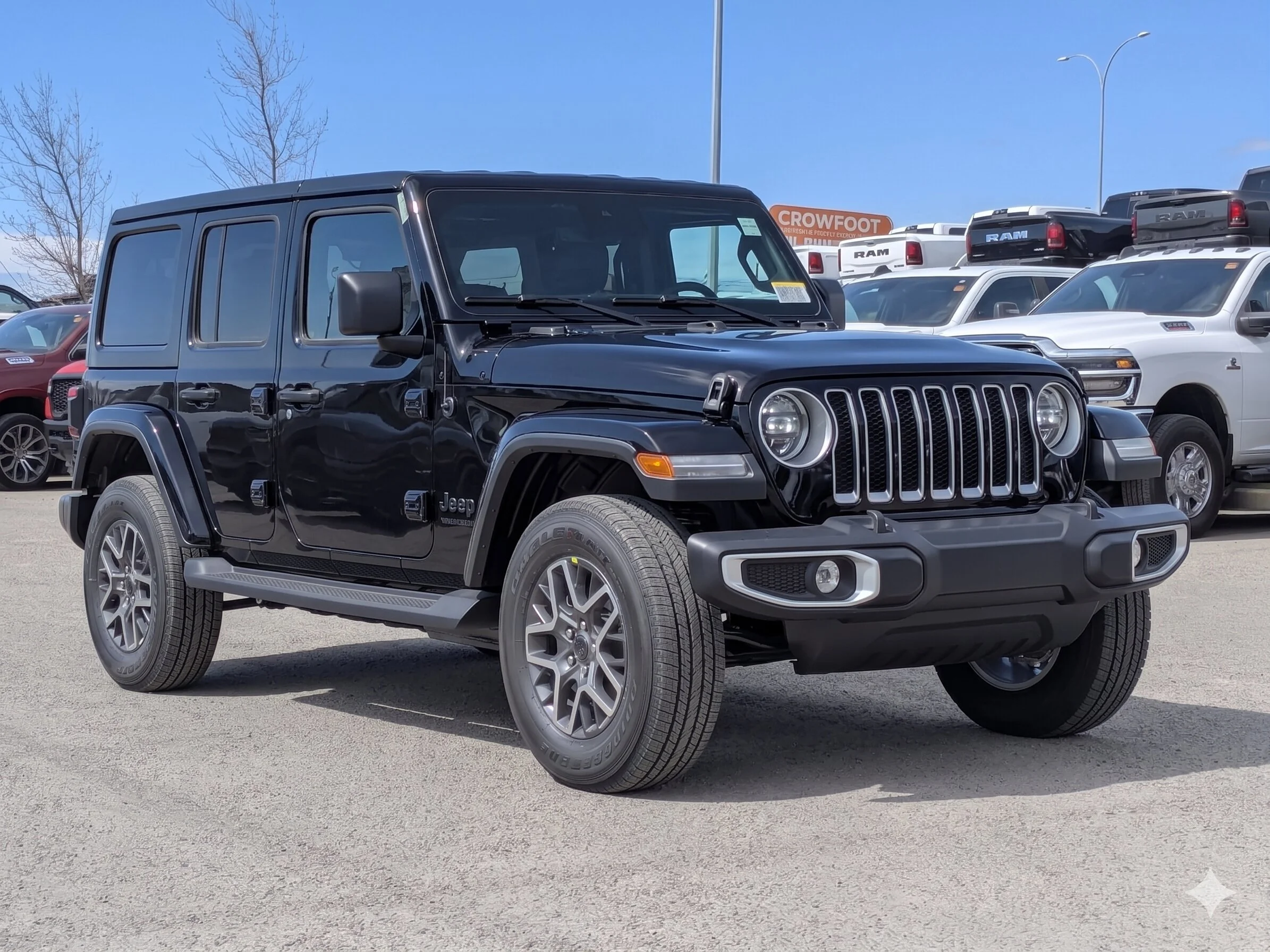 New 2026 Black Jeep Sahara - - Body-Color Top - Side Steps - 2.0L Turbo - Remote Start & tons more! image 2