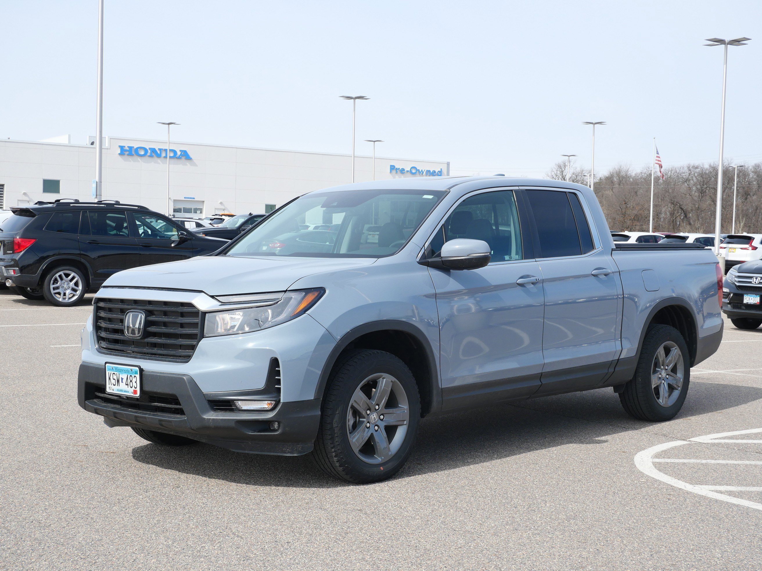 Used 2023 Honda Ridgeline RTL with VIN 5FPYK3F52PB036342 for sale in Waite Park, Minnesota