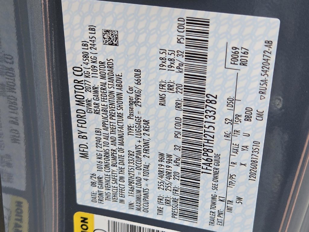 New 2026 Vapor Blue Metallic Ford EcoBoost® Premium Fastback image 36