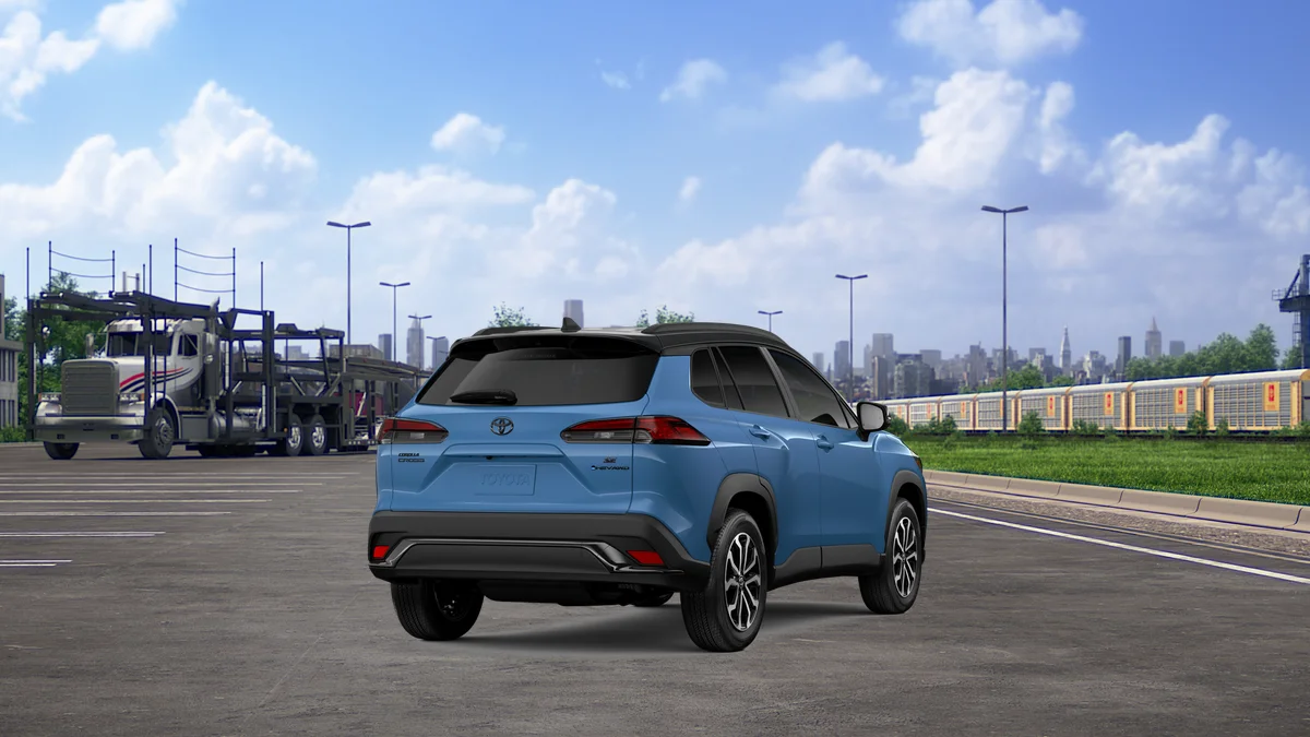 New 2026 Cavalry Blue with Jet Black roof Toyota Hybrid SE image 10